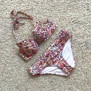 Victoria’s Secret Swim Paisley Print Two Piece Bikini Swimsuit - Size 32C / S